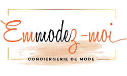 Logo Emmodez-moi, conciergerie de mode à Lyon, Stylisme, Personal Shopping, Conseil en Image, Circuit mode Lyon